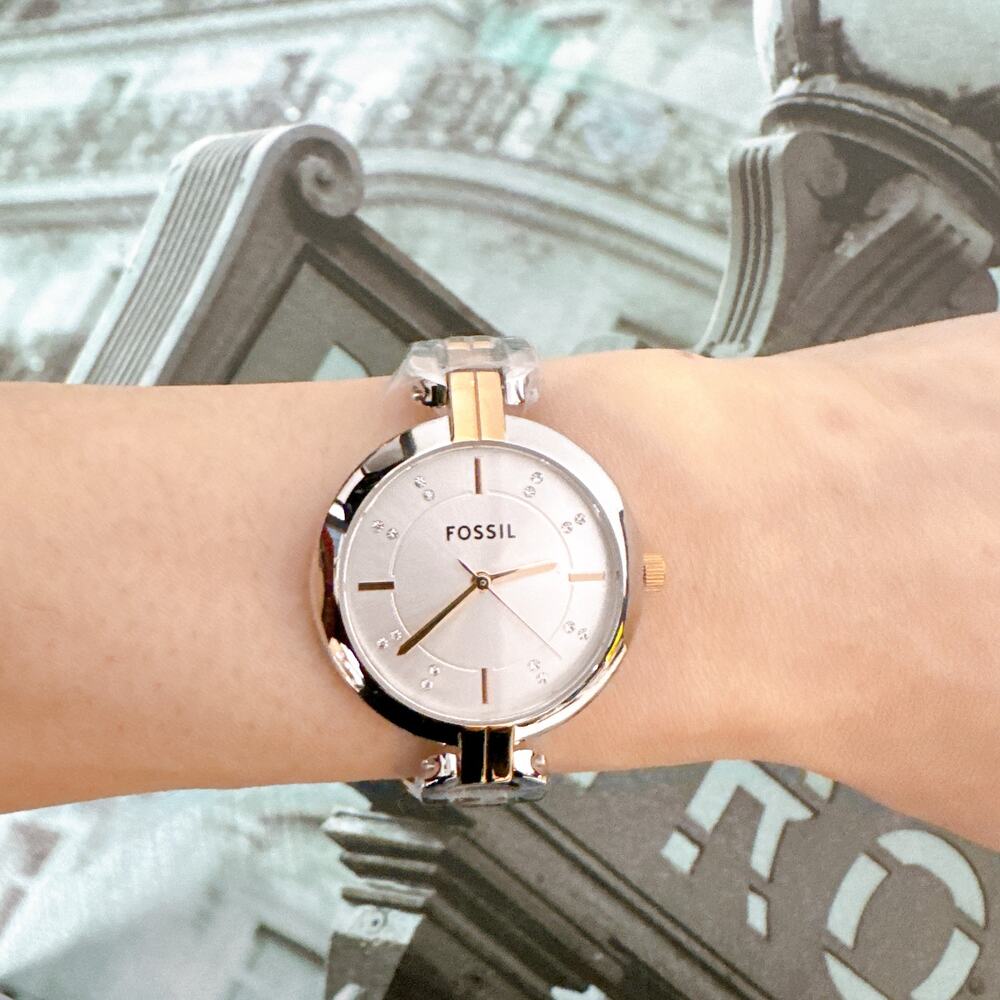 Fossil Kerrigan BQ3341 Three-Hand Two-Tone Stainless Steel Watch